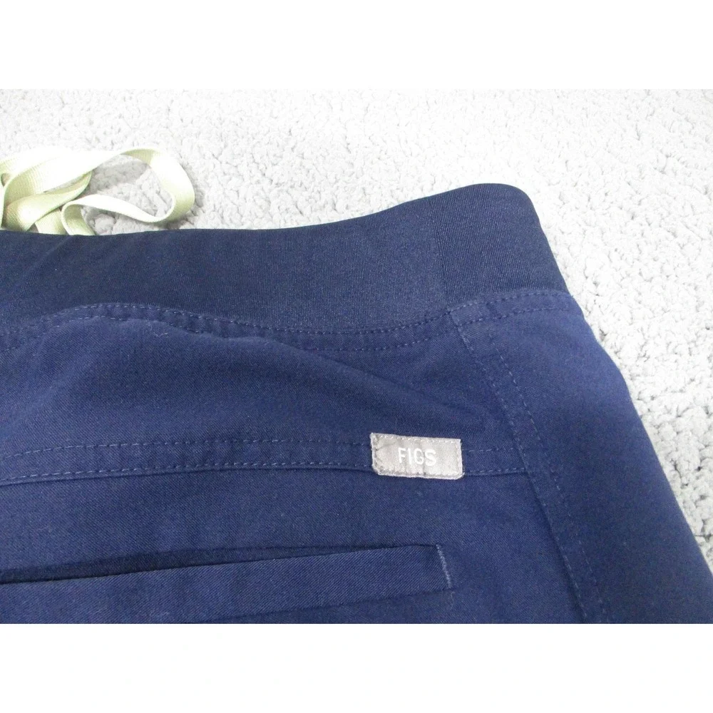 FIGS Technical Collection Pants Mens XLT Navy Scrub Cargo‎ Drawstring Pockets